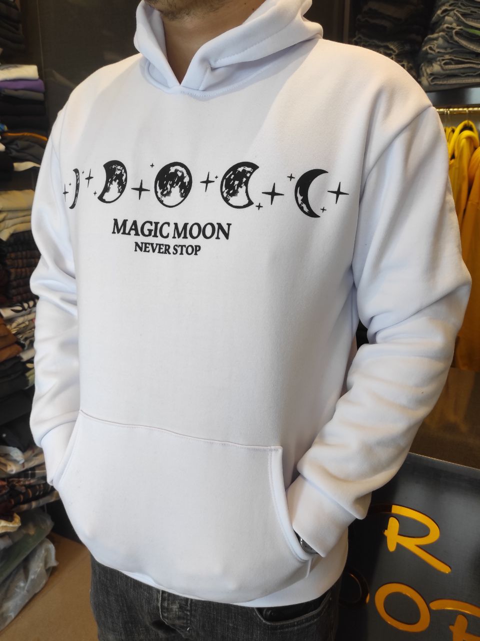 هودی مردانه اورجینال طرحدار magic moon