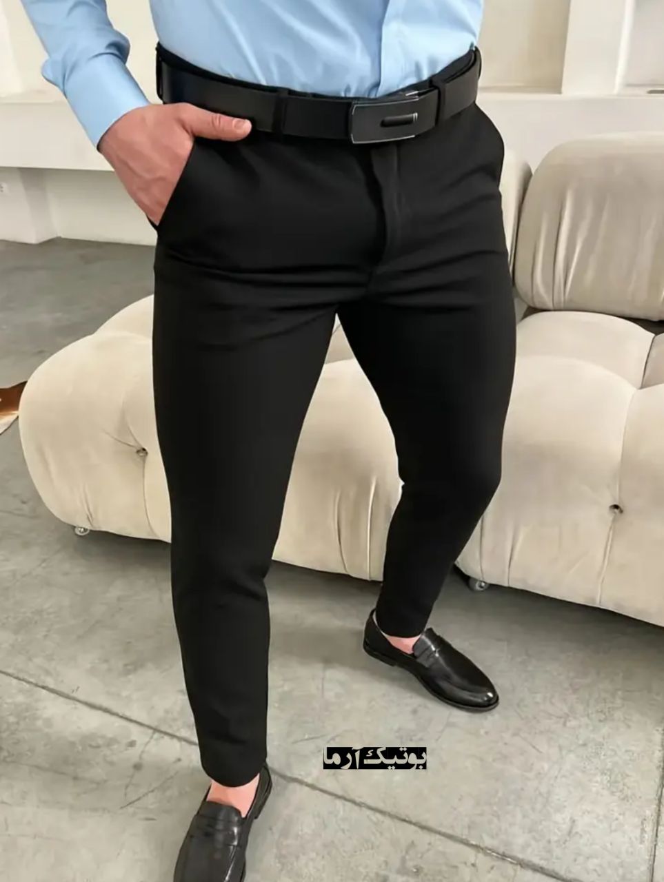 شلوار پارچه ای مردانه نیم راسته اورجینال ترک اداری و مجلسی
