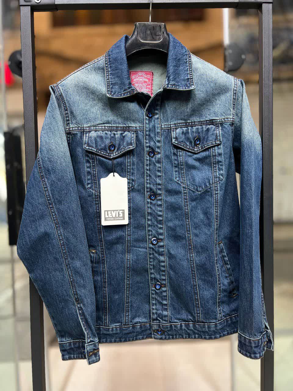 کت لی اورجینال ترک LEVIS رنگ آبی تیره (آبی سنگ‌شور)